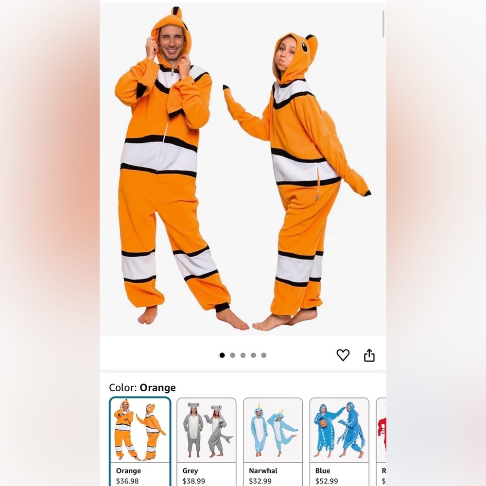 Funziez! Adult Clownfish Costumes LIKE NEW